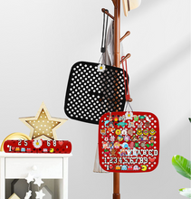 Load image into Gallery viewer, Shoe Decoration Charm Organizer Shoe Charm Portable Roll Storage Bag Wall Mounted Hanging Silicone Display Stand Not Contain Shoe Charm