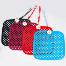 Load image into Gallery viewer, Shoe Decoration Charm Organizer Shoe Charm Portable Roll Storage Bag Wall Mounted Hanging Silicone Display Stand Not Contain Shoe Charm