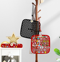 Load image into Gallery viewer, Shoe Decoration Charm Organizer Shoe Charm Portable Roll Storage Bag Wall Mounted Hanging Silicone Display Stand Not Contain Shoe Charm
