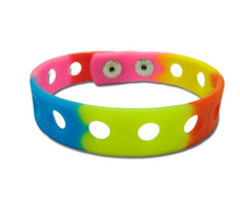 Load image into Gallery viewer, 7 Inch Wristbands Silicone Bracelets for Party Gifts and Shoe Charms
